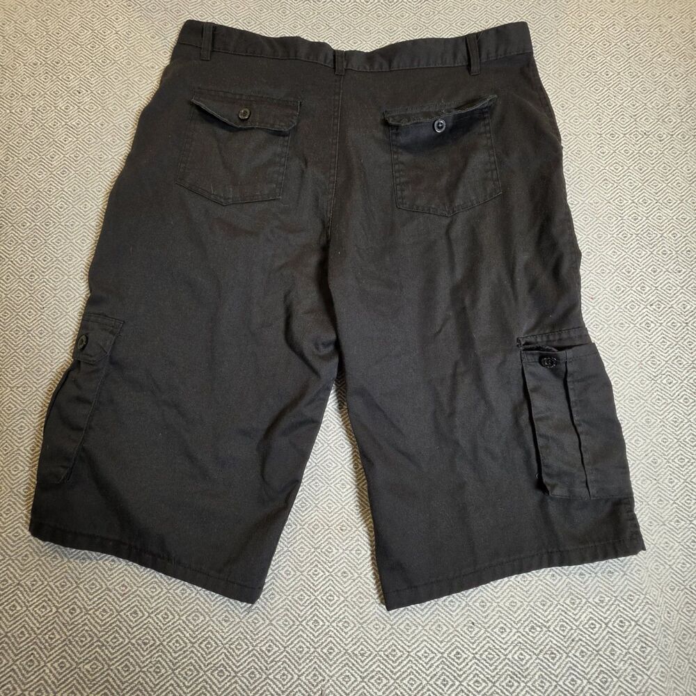 Mary & Dutch Men’s Cargo Shorts Size 40 Black Skater Layering Baggy Y2K